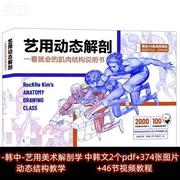 艺用素材动态解剖jpg图片，pdf中文人体参考结构，骨骼肌肉基础原理