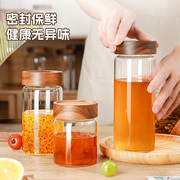 蜂蜜罐玻璃密封罐食品级蜂蜜储存罐带盖罐头保存果酱分装瓶子空瓶