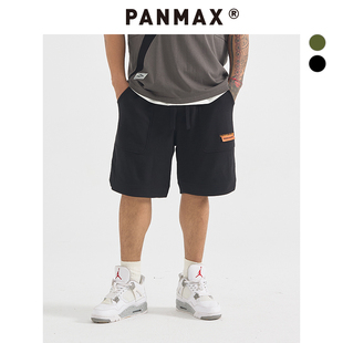 PANMAX大码男裤休闲加大宽松短裤美式潮牌百搭透气胖男DD-KD0011