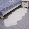 毛绒卧室地毯床边毛毯白色毛毛毯(毛毛毯)不规则简约地毯拍照背景毯沙发垫