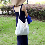 帆布袋定制斜挎环保袋单肩购物袋ins风两用手提袋，文艺棉布袋印刷