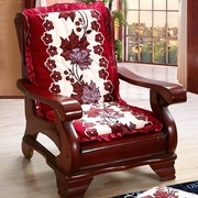 实木沙发垫带靠背木椅子，坐垫靠垫连体一体红木，凉椅垫子加厚座垫冬