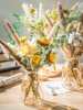 干花摆件小型小束餐桌上的高档芦苇组合花束客厅摆设创意北欧风。