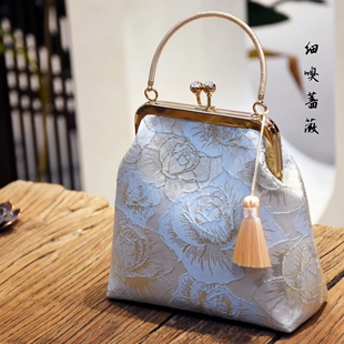 细嗅蔷薇-口金包DIY材料包复古手工包中国风女包新中式旗袍包汉服
