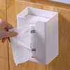 壁挂式抽纸盒简约现代悬挂餐纸盒家用厕所卫生间厨房纸巾盒免打孔