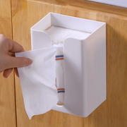 壁挂式抽纸盒简约现代悬挂餐纸盒家用厕所，卫生间厨房纸巾盒免打孔