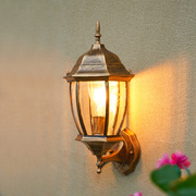 户外壁灯防水欧式复古阳台庭院灯美式过道楼梯室外田园LED墙壁灯