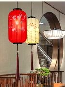 新中式吊灯古典户外防水灯笼茶楼布艺火锅店饭店餐厅走廊灯中国风
