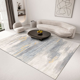 北欧客厅地毯现代简约卧室地毯轻奢高级2024耐脏侘寂风地毯垫