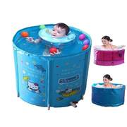 新生婴儿游泳池成人泡澡桶儿童洗澡盆宝宝游泳桶家用折叠浴桶保温