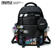 TRUFFLE嘻哈涂鸦双肩包男初中生高中书包女小学生大容量旅行背包