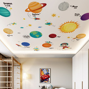星空贴纸男孩卧室装饰画吊顶天花板贴画屋顶自粘儿童房间布置
