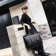 韩版潮流拉杆行李箱 时尚男女通用登机软皮箱个性纯色菱