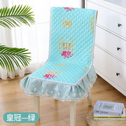 连体椅子坐垫靠背套罩长方形，餐桌桌布简约现代通用餐椅垫套装一体