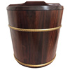 非洲紫檀30斤15kg红木，米桶赞比亚血檀米面桶榫卯复古传统手工艺