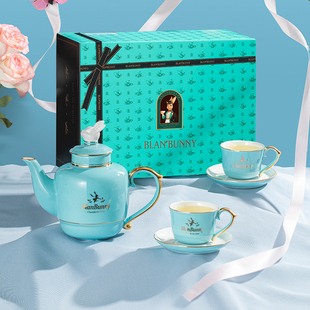 布兰兔骨瓷茶具套装，兔子造型英式下午茶喝茶家用整套茶壶送礼礼盒
