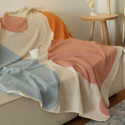 北欧莫兰迪纯棉针织风格系沙发，盖布巾四季通用万能沙发套罩坐垫子