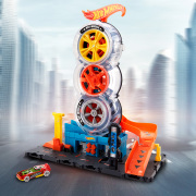 风火轮超级轮胎情景套装场景模型儿童男孩合金车模玩具汽车HDP02