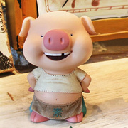 金猪存钱罐儿童十二生肖小猪储蓄罐储钱罐女男孩创意防摔卡通可爱