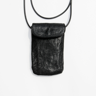 阿马司自制欧美手机包小包(包小包)植鞣羊皮时尚高档斜挎女包包