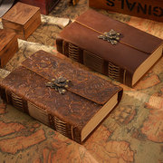 加厚复古欧式线装a5记事本，原创手工本牛皮创意，旅行者日记本空白纸