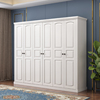 美式实木欧式衣柜白色现代简约卧室衣橱三四五六门储物加顶经济型
