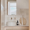 六贝西班牙进口砖复古瓷砖米黄，手工砖卫生间浴室墙砖厨房小白砖