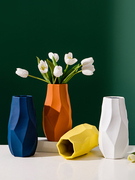 北欧创意简约花瓶摆件客厅插花陶瓷花瓶电视柜餐桌玄关家居装饰品