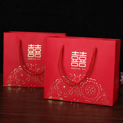 创意婚庆用品婚礼喜糖包装袋，结婚伴手礼回礼，袋中国风糖盒手提袋