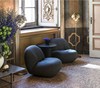 设计师轻奢单人沙发北欧小户型羊羔绒创意样板房休闲沙发懒人椅