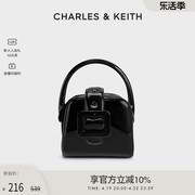 CHARLES＆KEITH手提包CK2-50160110明星同款时尚漆皮灯笼包女包