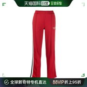 欧洲直邮Sporty & Rich 女士条纹细节红色运动裤