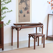 新中式榆木古琴桌琴凳，现代简约专业共鸣琴桌实木国学书法桌小书桌