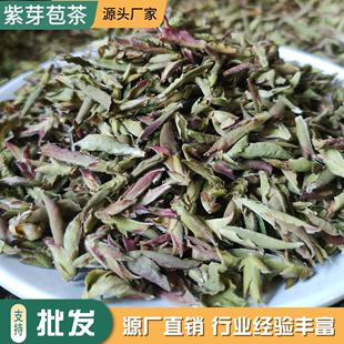 2023年新茶云南野生紫芽苞茶大雪山古树花香紫芽孢普洱茶生茶散茶