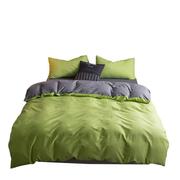 L全棉纯棉床单件被套简约纯色1.8m床上用品2.0m素色床笠款三四件