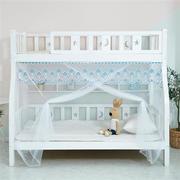 子母床蚊b帐1.2m双层床，下铺y1.5米，儿童实木家用高低床梯形通用