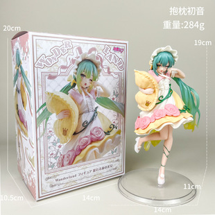 未来初音手办童话仙境睡美人抱枕初音二次元动漫玩具机箱模型摆件