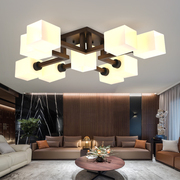 实木客厅灯具现代新中式吸顶灯卧室家用简约大气中国风餐厅书房灯