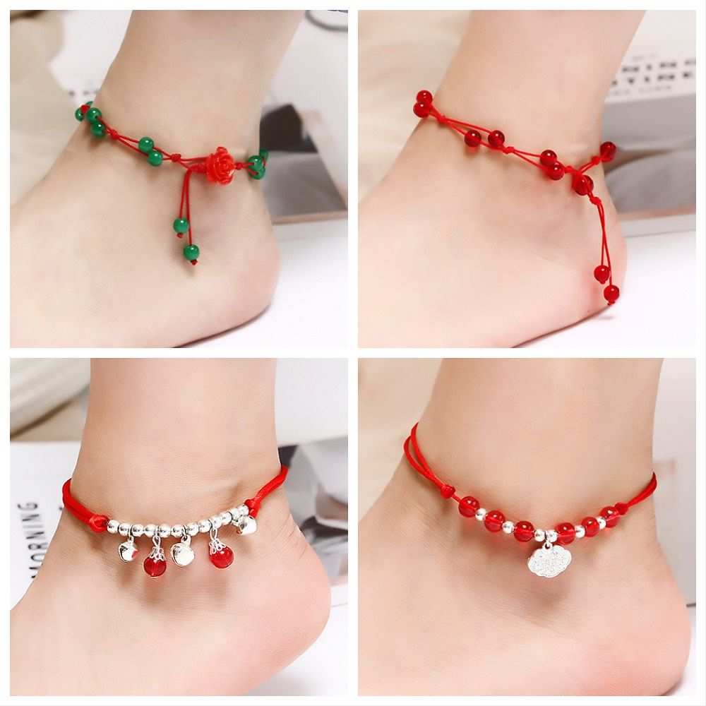 21[style Optional Anklet student Korean Edition student Sen family Retro Red rope Small bell Transfer beadin the Accessories/Fashion Jewelry, Anklets category - from Buy2taobao.com to provide professional Taobao agent buy service