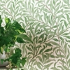 魔度法式墙布2024壁布客厅英式美式乡村绿色小树叶子全屋壁纸