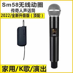 SM58无线麦克风一拖二U段SKM9000话筒调频家用K歌演出主持会议