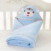 新生婴儿抱被初生包被秋冬季加厚款纯棉宝宝，外出包裹用品两用被子