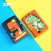 打火机zippo正版zppo可爱小恐龙zioopzoop男士芝宝