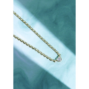 18K金钻石项链5年老店红蓝绿彩宝高级珠宝设计