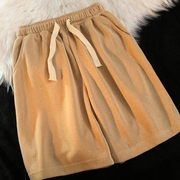 Daiwing 是喜欢的颜色 夏季甜酷风纯色五分裤美式棉麻情侣短裤