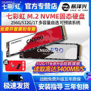 七彩虹CN600 m.2 256g/512g/1tb 固态硬盘m2 nvme笔记本台式机ssd