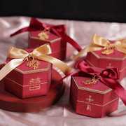 2021结婚庆中国风喜糖盒创意金粉糖果礼盒中式网红糖果盒包装