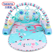贝恩施婴儿健身架器脚踏钢琴宝宝音乐游戏，毯玩具0-1岁3-6-12个月