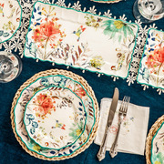 陶瓷盘子欧式家用西餐餐具，套装高级感轻奢创意法式艺术餐盘碗碟子