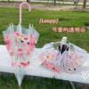 海狸loopy透明雨伞儿童长柄，折叠可爱高颜值网红伞小学生专用女孩